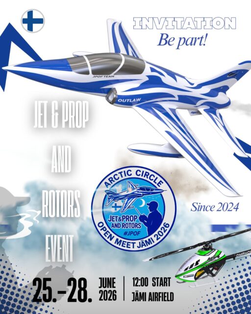 Alle 3kk starttiin!! Kaikki mukaan kesän parhaimpaan lennätys tapahtumaan Jämille!
Less than 3 months until the event kicks off!! 🔥🔥

 #JPOF2026 #Jetpropandrotorsfinland #Jetpropfinland #rchelicopters #Jämi #Finland #jetmeet #rchobbies #rchobby #RCEnthusiast #jpof